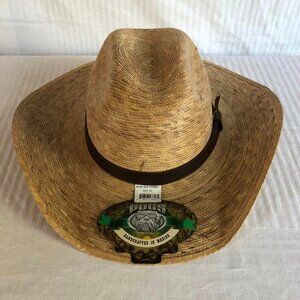 NWT Size Large Pugs Palm Leaf Cowboy Hat
